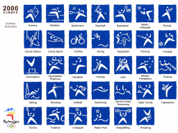 2000 JUEGOS OLÍMPICOS PICTOGRAMAS 001